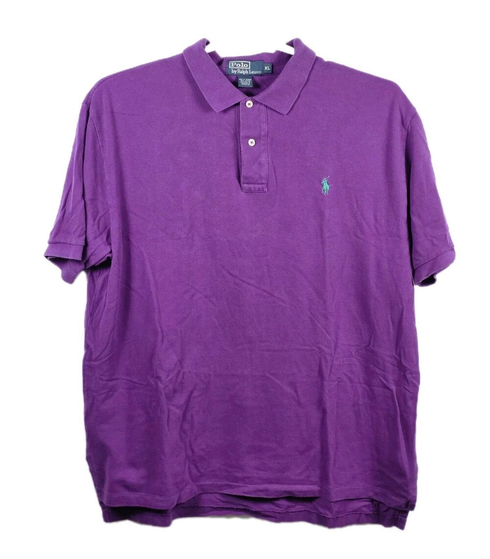 Polo Ralph Lauren Men's XL Purple Short Sleeve Shirt
